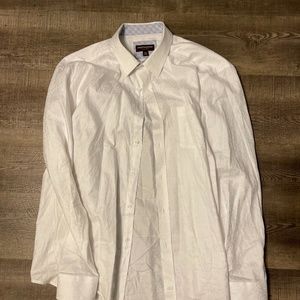 White Paisley Button Down Shirt